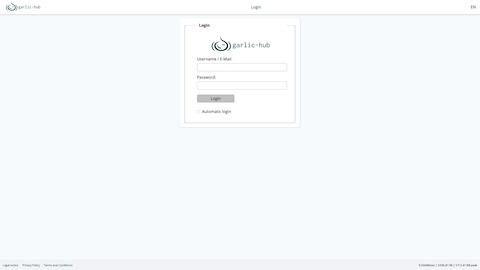 login screen