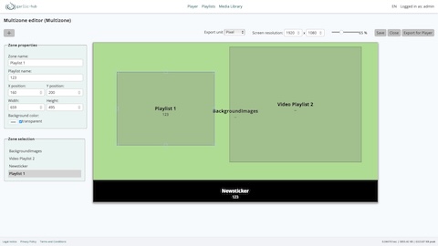 multizone editor